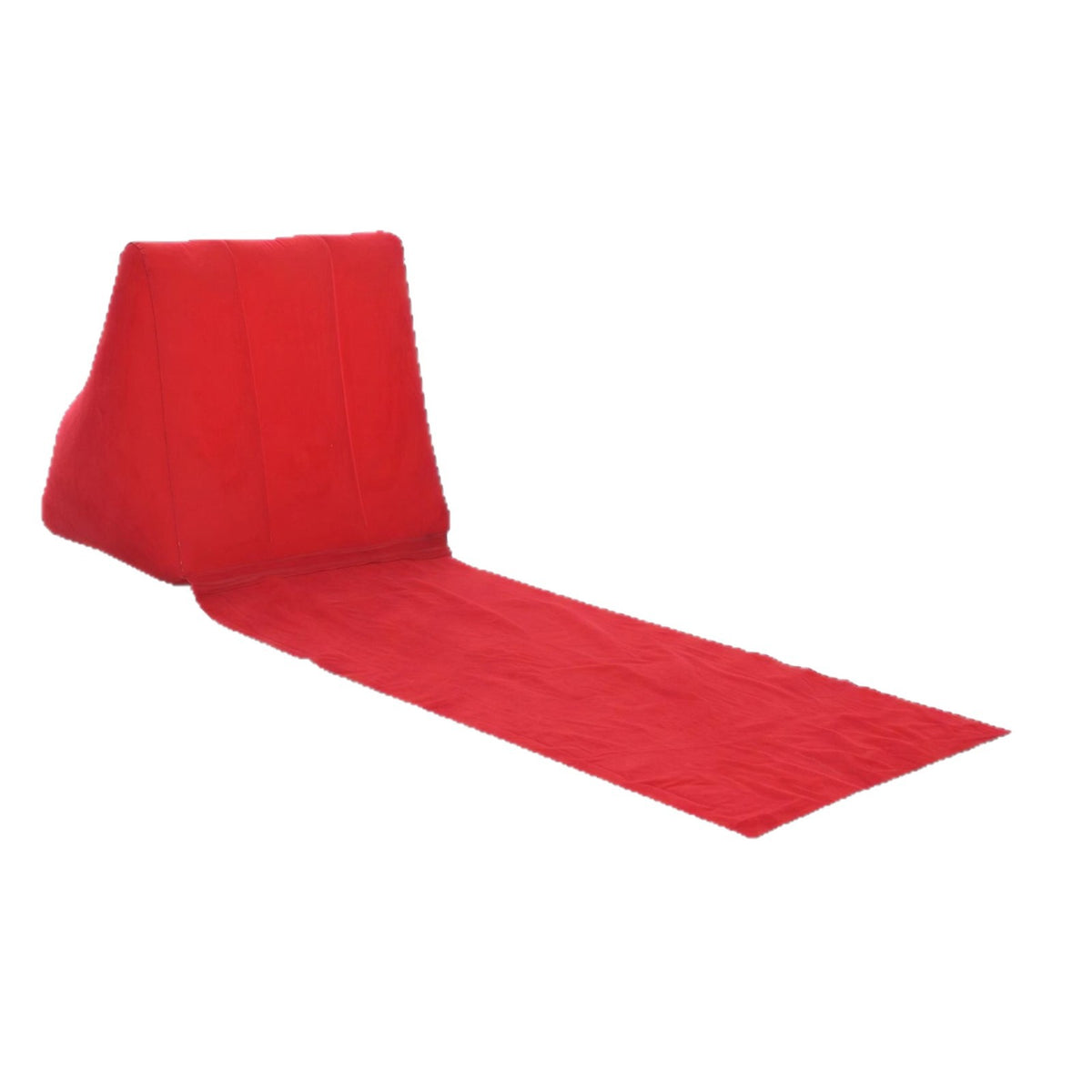 Manufacturer's PVC flocked triangular cushion, portable travel inflatable lumbar support, outdoor beach seaside camping inflatable cushion - image 5