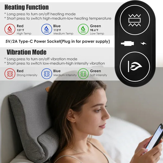 Neck Massager Pillow Ergonomic Massager Memory Foam Pillow With 3-Level…