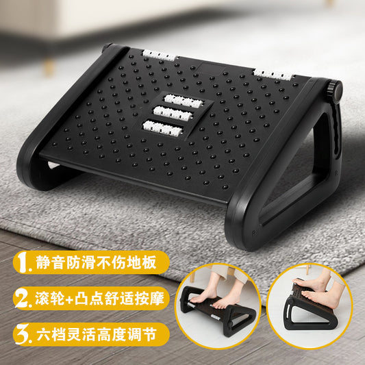 Foot Pedal Office Footstool Anti-Warping Legs Adjustable Footstool under the Table Footstool Footrest Footrest Artifact - image 2