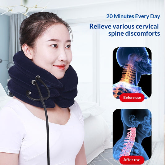 Inflatable Cervical Collar For Neck Traction Home Use Neck Support And…