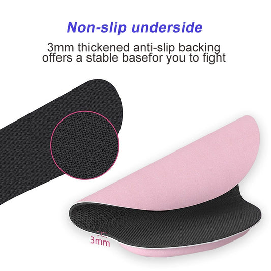 Wholesale Rubber Wrist Rest Mouse Pad Pink Keyboard Wrist Rest Set Silicone Computer Mouse Pad Wrist Rest Stain-Resistant Desk Mat - image 2