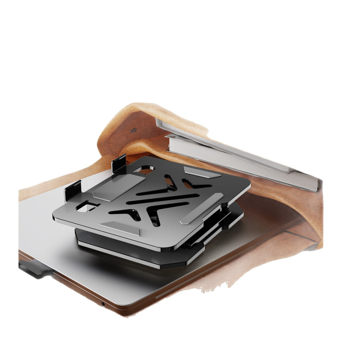 Popular Computer Laptop Stand Made of Carbon Steel, Rotatable Laptop Stand - image 5