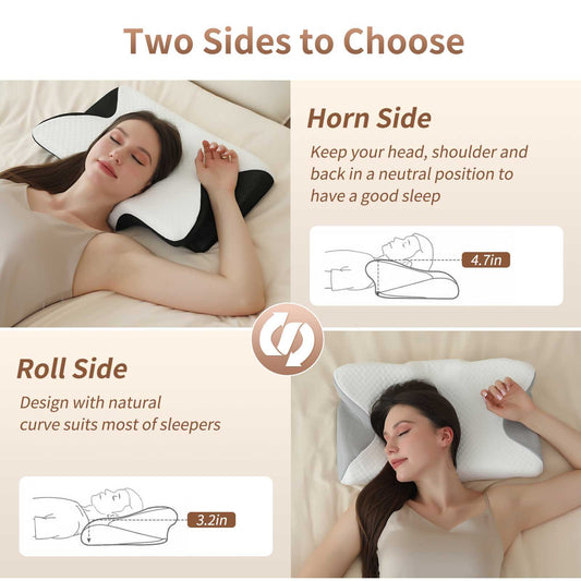 Amazon Memory Pillow Pillow, High Sleep, No Collapse, Neck Protection, Slow Rebound Pillow Core, Memory Foam Pillow, Mobile Phone Cervical Spine Pillow - image 2
