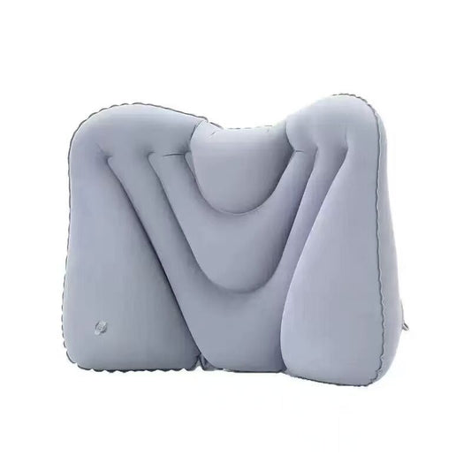 Press-Type Inflatable Lumbar Cushion for Long-Distance Flights, Travel Lumbar Pillow, Waist Support Cushion, Lumbar Support for Sleeping, Portable for High-Spee - image 2