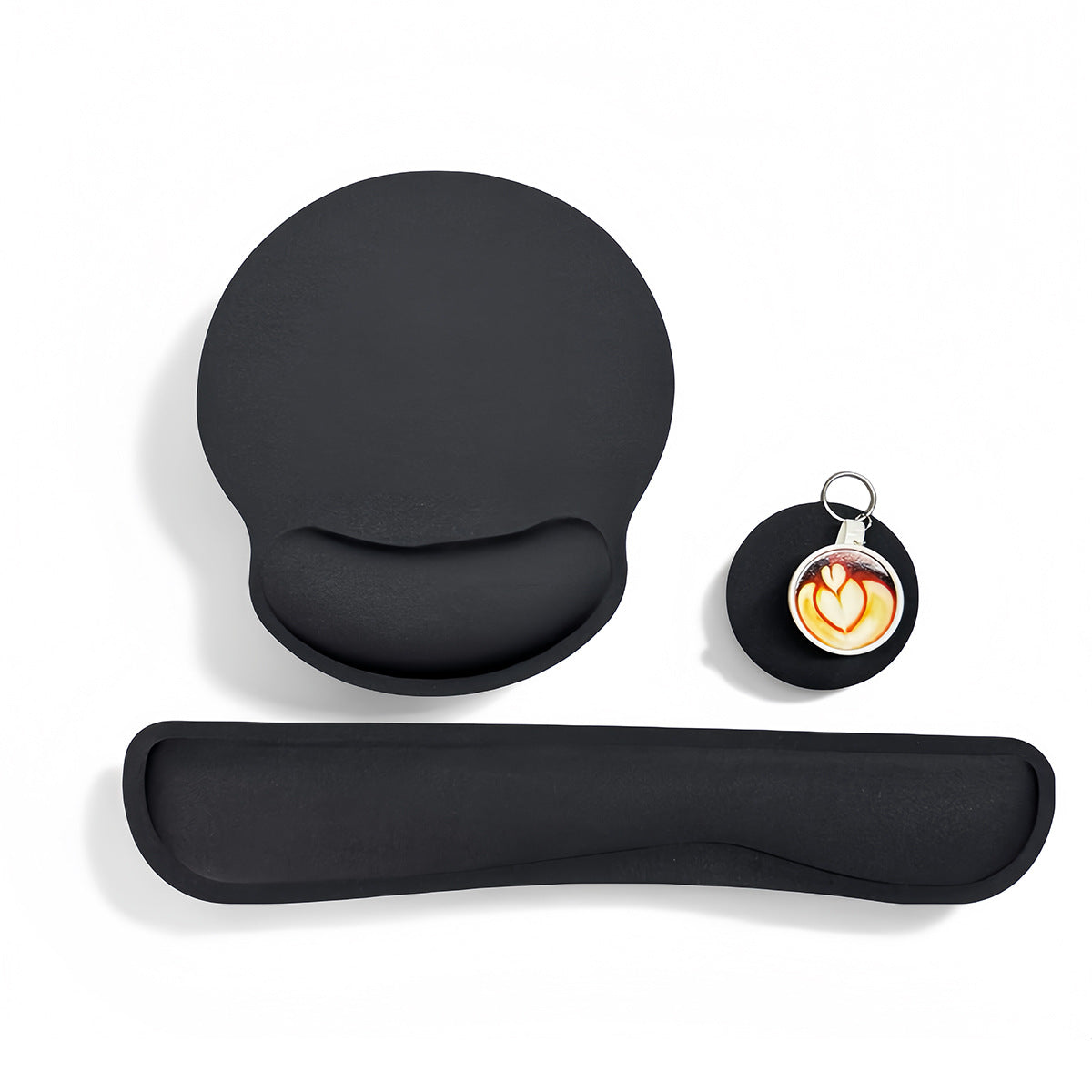 Memory Foam Wrist Rest Mouse Pad Set Anti-Slip Wrist Support Keyboard Pad Hand Pillow Wrist Rest Pad - image 1