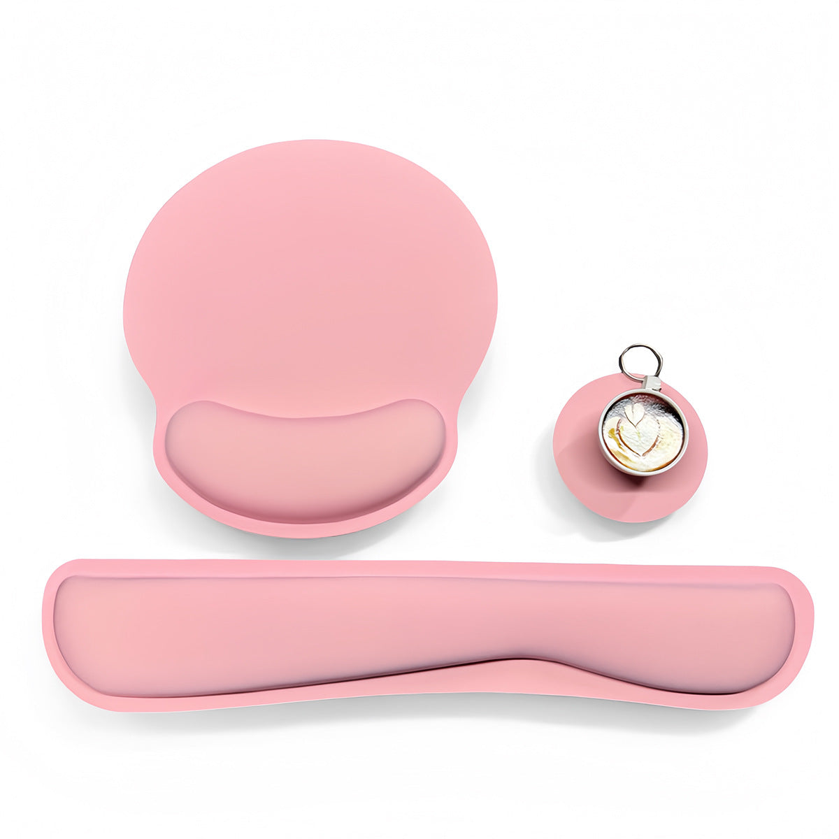 Memory Foam Wrist Rest Mouse Pad Set Anti-Slip Wrist Support Keyboard Pad Hand Pillow Wrist Rest Pad - image 2
