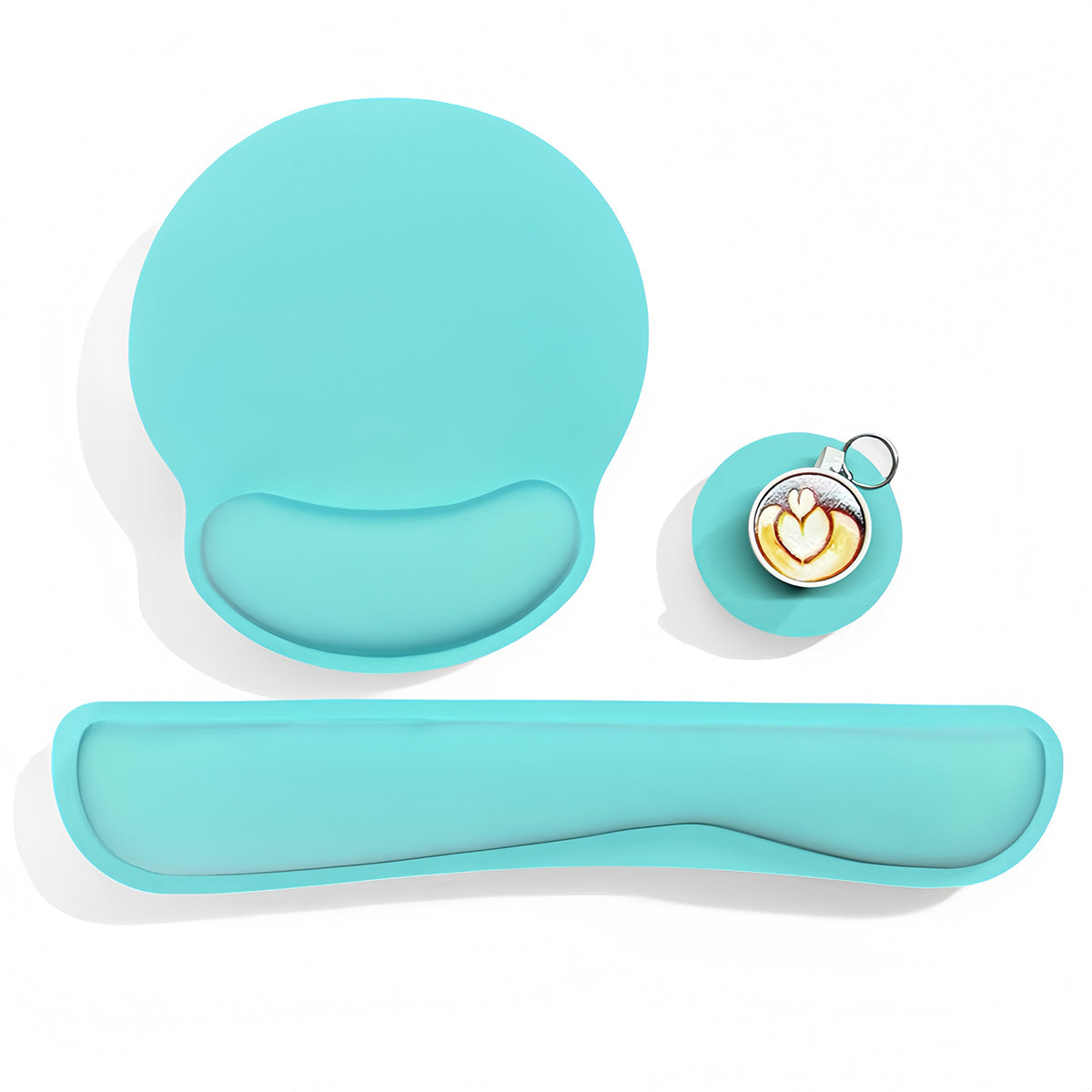 Memory Foam Wrist Rest Mouse Pad Set Anti-Slip Wrist Support Keyboard Pad Hand Pillow Wrist Rest Pad - image 3