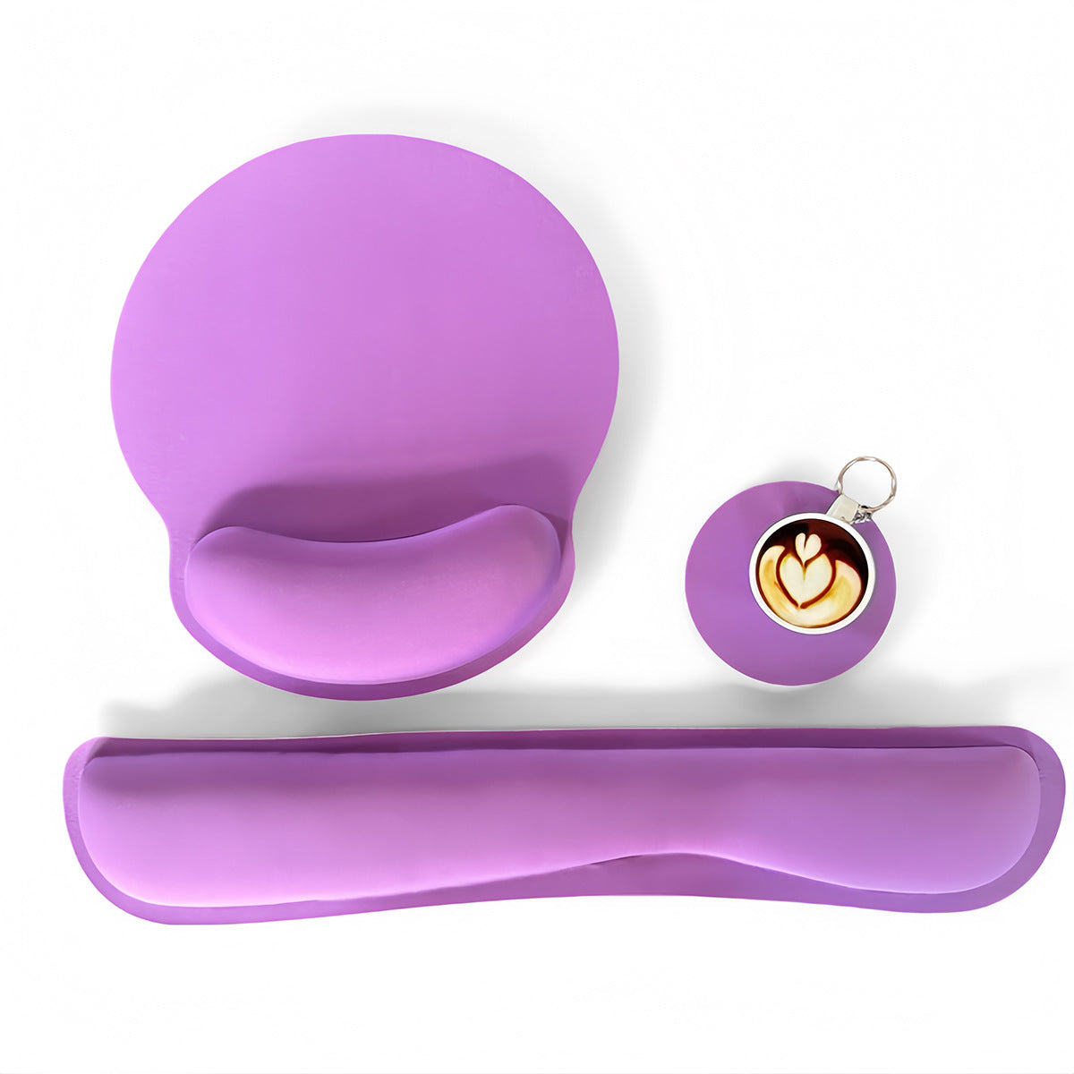 Memory Foam Wrist Rest Mouse Pad Set Anti-Slip Wrist Support Keyboard Pad Hand Pillow Wrist Rest Pad - image 4