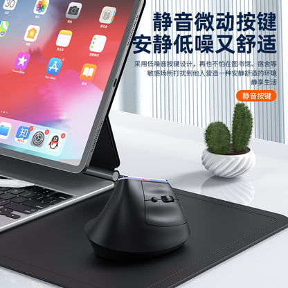 Right-Hand Vertical Mouse, Vertical Ergonomic Wireless Mouse, Charging, Bluetooth Dual-Mode, Silent, Cross-Border Factory Wholesale - image 3
