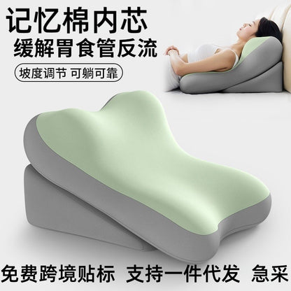 Bedside Cushion, Neck and Waist Support Pillow, Sofa Bed Lumbar Support Artifact, Bedroom Reading Backrest Cushion - image 1