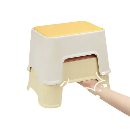 Thickened Plastic Small Stool for Home Use in the Living Room, Children's Footrest Stool, Stackable for Storage, Non-Slip, Sturdy and Durable - image 5