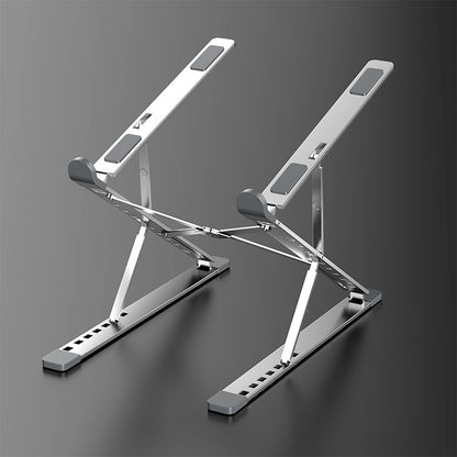 Aluminum Alloy Laptop Stand Double-Layer Stand N 20% off Stackable Portable Business Adjustable Cooling Heightening Base - image 1