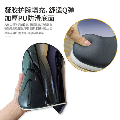 Silicone Wrist Pad Mouse Pad Wrist Support Pad Gradient Simple Thickened Non-Slip Ergonomic Computer Mouse Pad Wholesale - image 3
