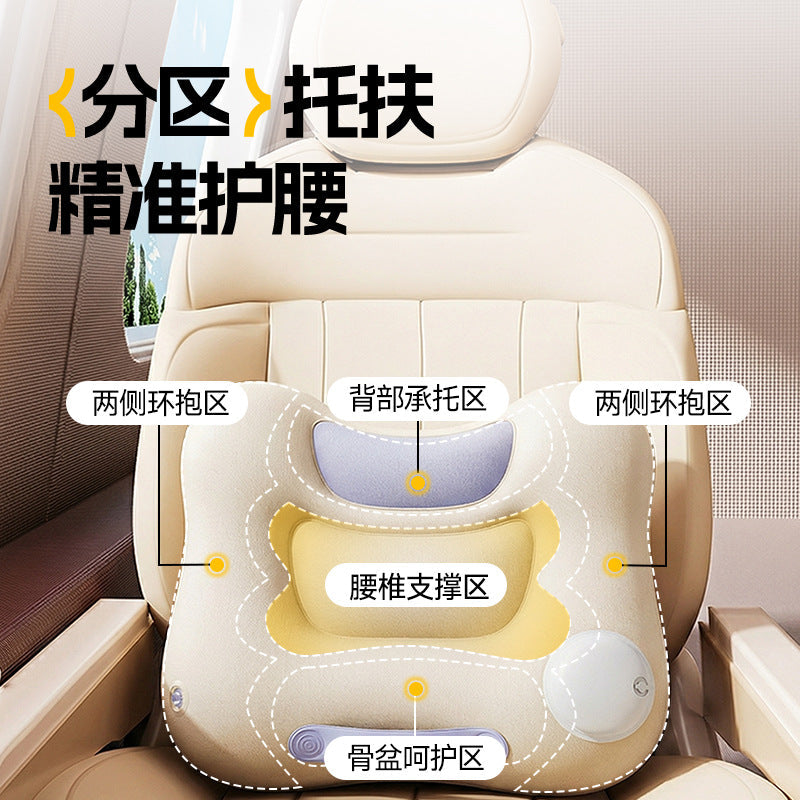 Inflatable Lumbar Pillow, Seat Lumbar Cushion, Office Lumbar Support Pad, Essential Car Accessory, Car Lumbar Support - image 3