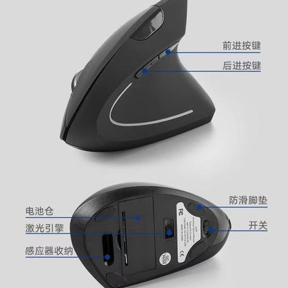 Manufacturer's Ready-Stock Wholesale Ergonomic Gaming Vertical Mouse Office Silent Bluetooth Wireless Mouse - image 4