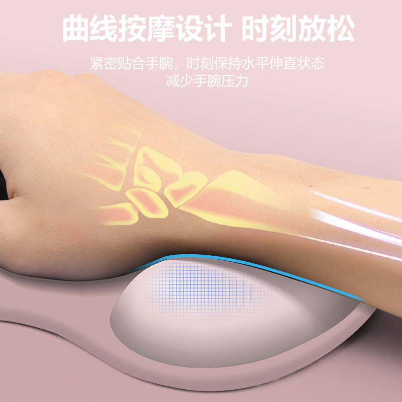 Wrist Support Mouse Pad Silicone Wrist Rest Pad Gradient Simple Non-Slip Ergonomic Computer Mouse Pad Support Wholesale - image 4