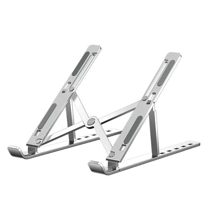 Cross-Border Aluminum Alloy Laptop Stand Foldable Storage Portable Desktop Height-Adjustable Tablet Support Stand - image 5