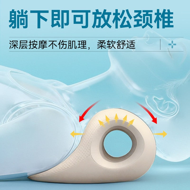 Newly Upgraded C-Shaped Cervical Massage Pillow for Stretching and Correcting Shoulder and Neck Humpback Curvature, Gravity Acupressure Cervical Pillow - image 4