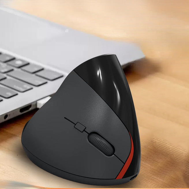 Wireless Vertical Optical Mouse Ergonomic Upright Desktop Notebook Office Charging Optical Mouse - image 3