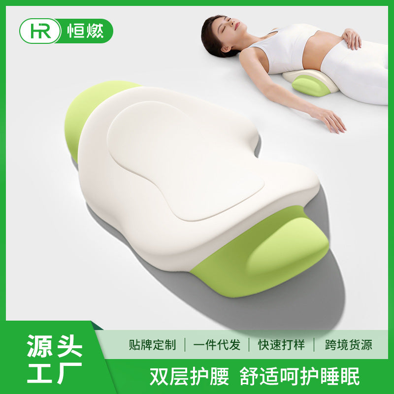 Home lumbar support cushion for chairs, office seat cushion for pregnant women, long-sitting chair backrest cushion, lumbar memory foam support pad - image 1