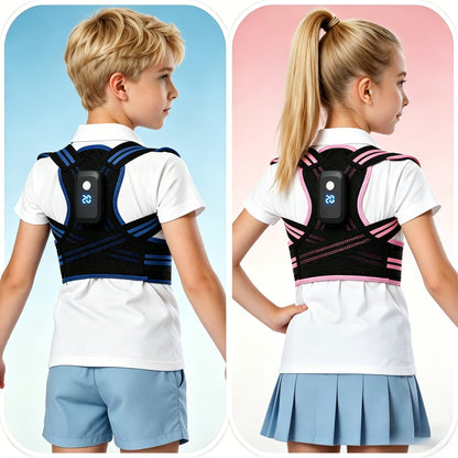 Children's hunchback corrector, youth student posture corrector, good spinal support belt with intelligent vibration reminder for posture correction - image 4