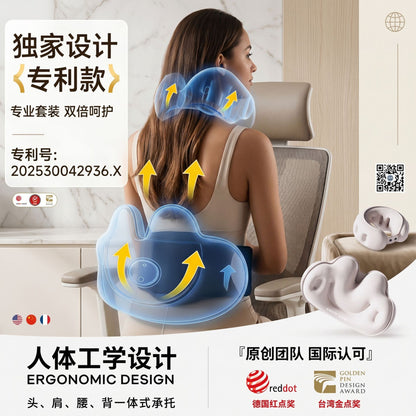 Portable Foldable Outdoor Inflatable Pillow Wholesale Convenient Inflatable Lumbar Cushion Travel Inflatable Lumbar Support Travel Essential Neck Pillow - image 2