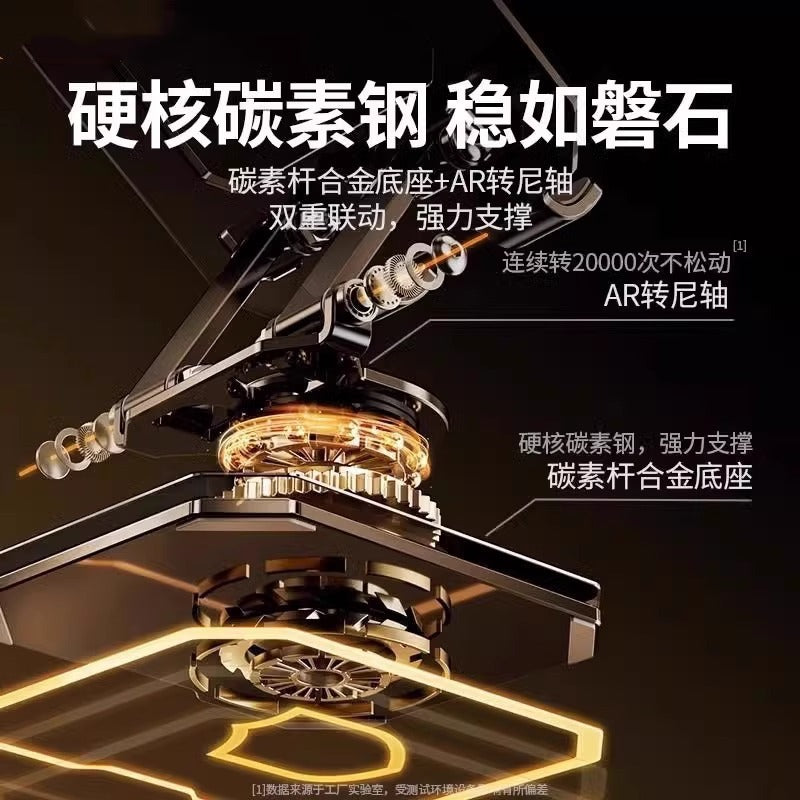 Cross-border carbon steel laptop stand, foldable tablet stand, universal height-adjustable cooling stand - image 3