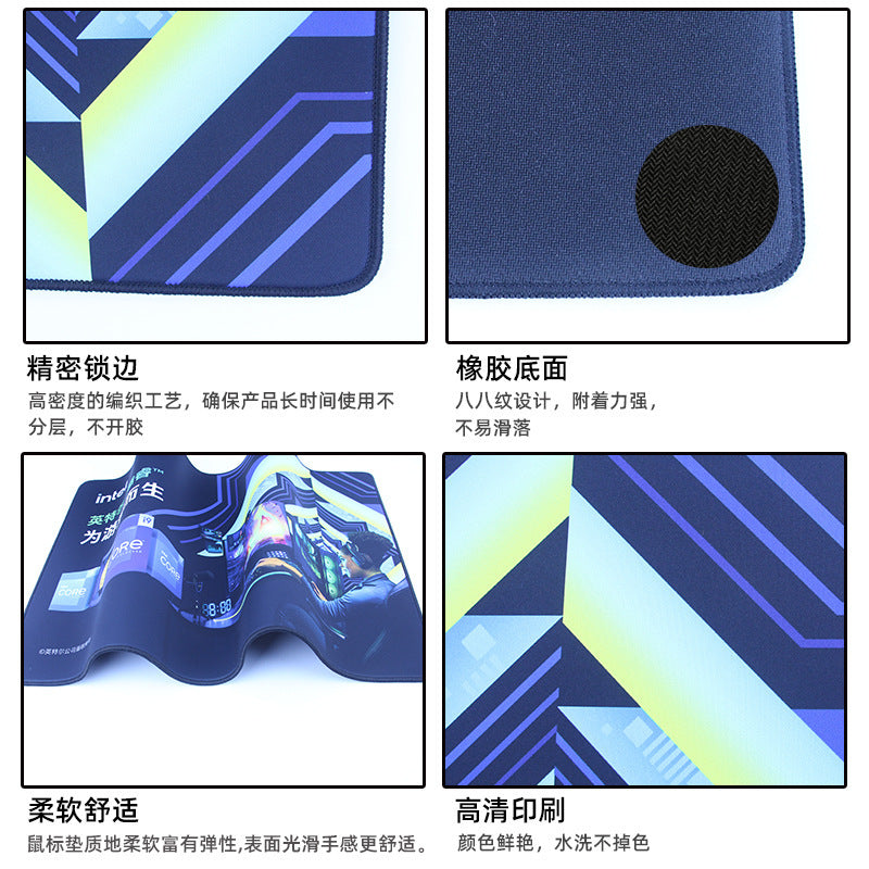 Mouse pad, office computer desk pad, thickened and edge-sealed, extra-large gaming keyboard pad, wrist rest pad, wholesale and customizable - image 4