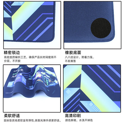 Mouse pad, office computer desk pad, thickened and edge-sealed, extra-large gaming keyboard pad, wrist rest pad, wholesale and customizable - image 4