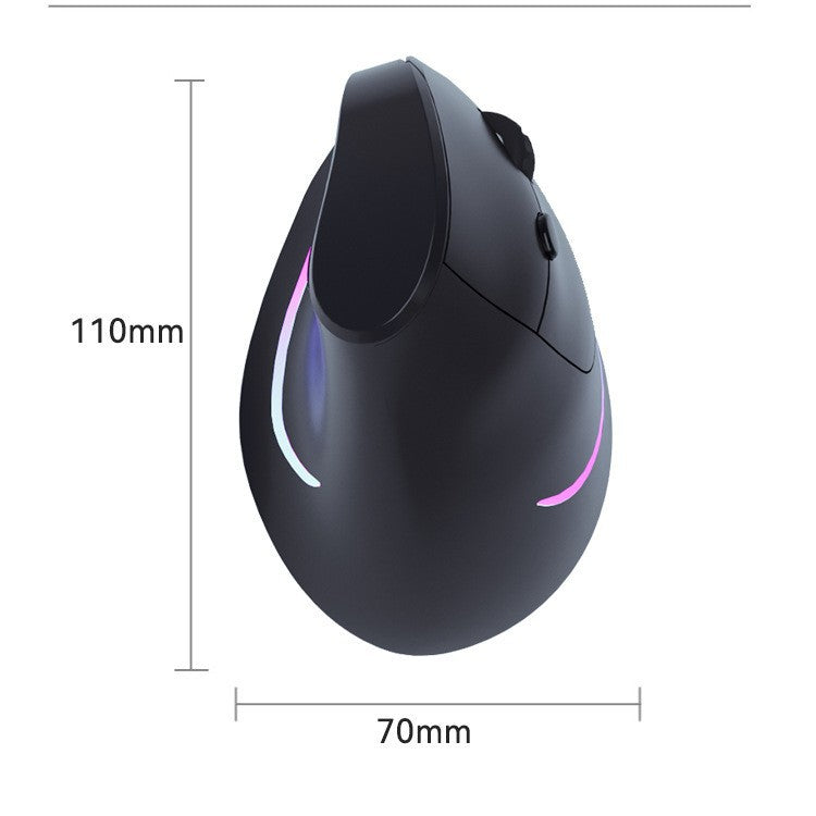 Factory Wholesale Ergonomic Vertical Mouse Rechargeable Wireless Bluetooth Dual-Mode Notebook Silent Dual-Mode Mouse - image 5