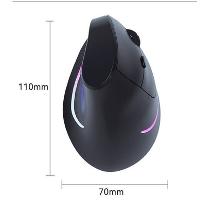 Factory Wholesale Ergonomic Vertical Mouse Rechargeable Wireless Bluetooth Dual-Mode Notebook Silent Dual-Mode Mouse - image 5