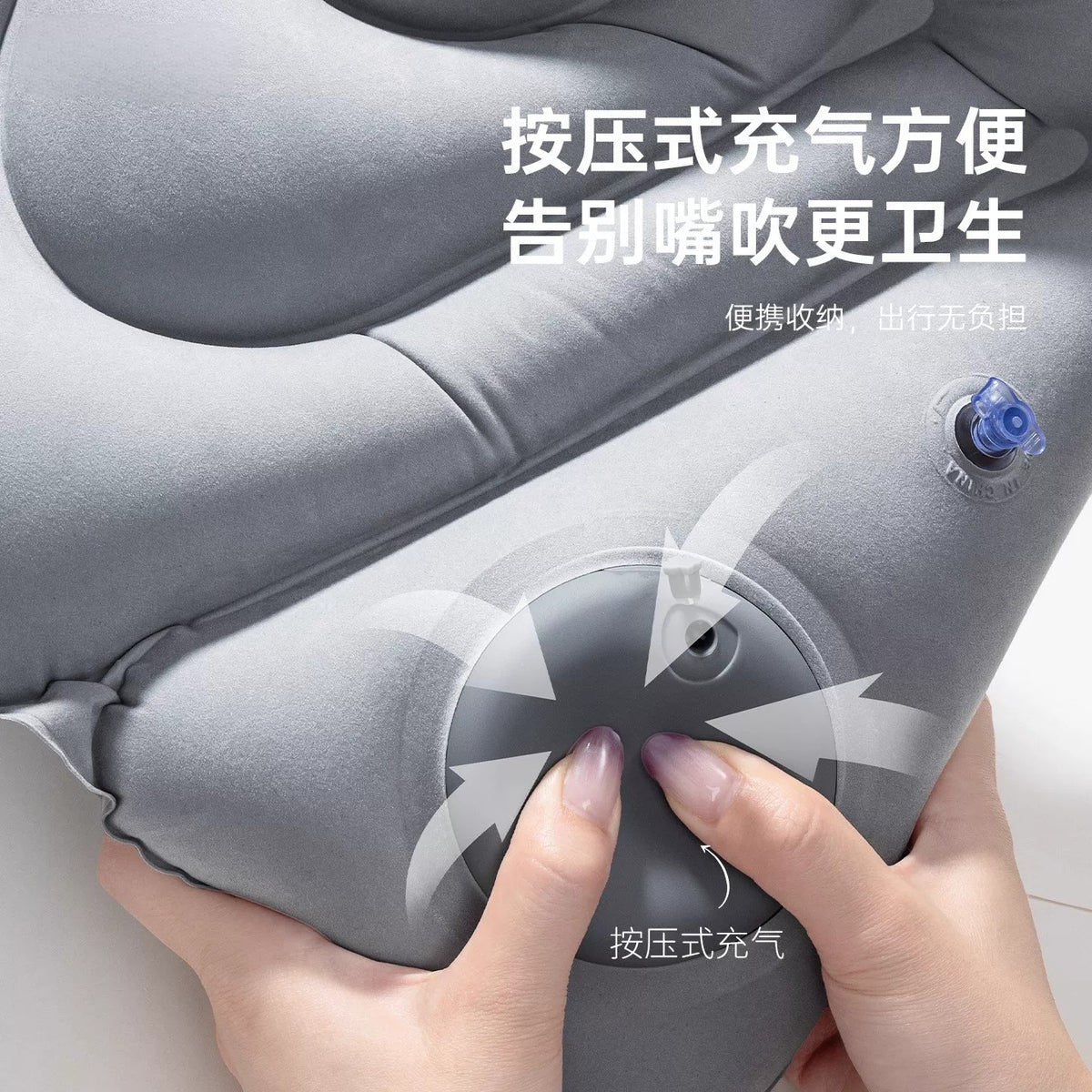 Niliya Inflatable Lumbar Support Cushion for Long-Distance Travel on High-Speed Trains and Airplanes, Portable Lumbar Support Pad for Sitting, Lying Down, and N - image 4