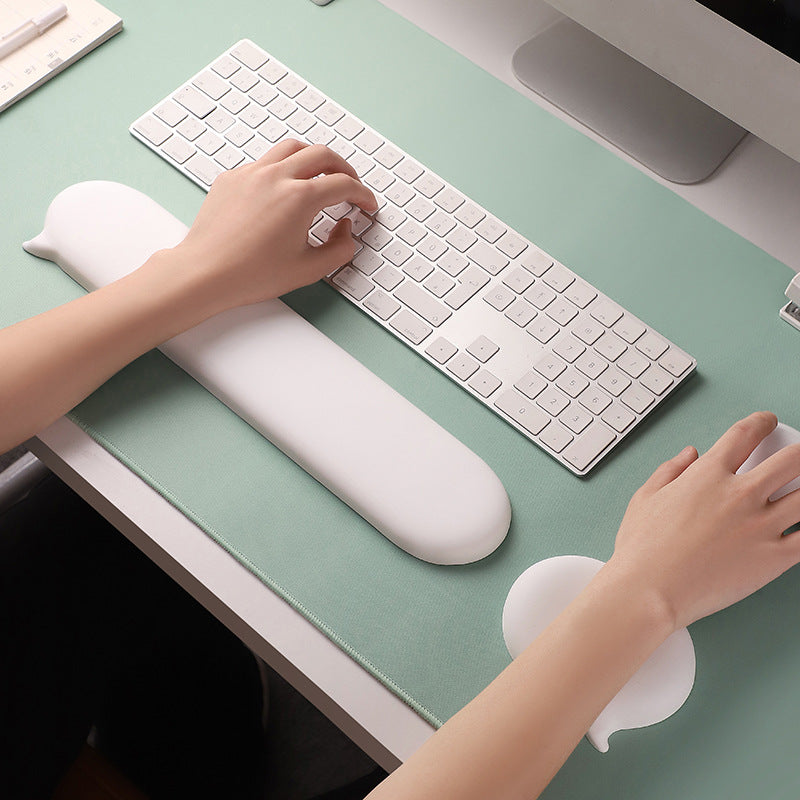 New Chat Bubble Silicone Wrist Rest Mouse Pad Keyboard Wrist Rest Palm Rest Wrist Support Pad High Aesthetic Value Solid Color Cross-Border - image 4