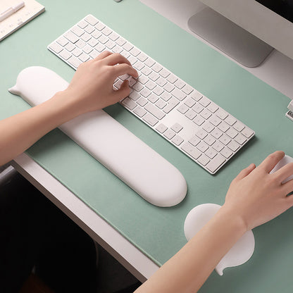 New Chat Bubble Silicone Wrist Rest Mouse Pad Keyboard Wrist Rest Palm Rest Wrist Support Pad High Aesthetic Value Solid Color Cross-Border - image 4
