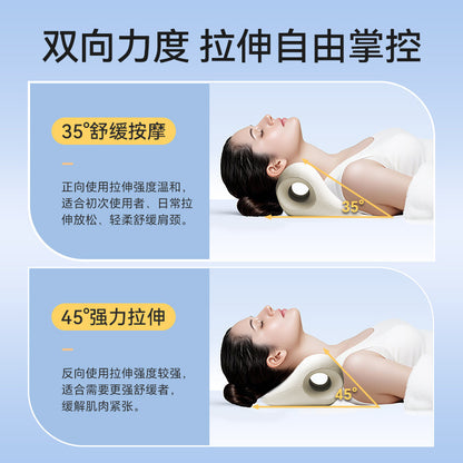 Cervical Spine Massage Neck Relaxer Massage Pillow Cervical Spine Correction and Stretching Home Shoulder and Neck Relaxation U-Shaped Pillow Massage Pillow - image 4