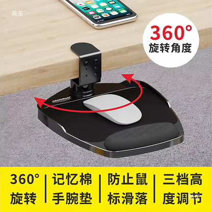 Creative Hanging Desk Mouse Pad Wrist Rest Memory Foam Wrist Support Arm Rest Office Gaming Hidden Storage - image 3