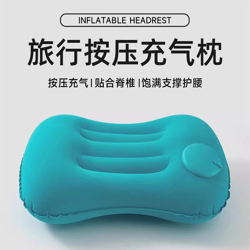 Inflatable Travel Pillow Portable Adult Outdoor Camping Sofa Pillow Lumbar Cushion Long-Distance Waist Support Pillow Foldable - image 2