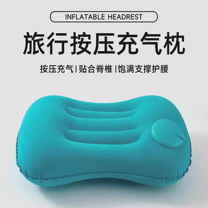 Inflatable Travel Pillow Portable Adult Outdoor Camping Sofa Pillow Lumbar Cushion Long-Distance Waist Support Pillow Foldable - image 2