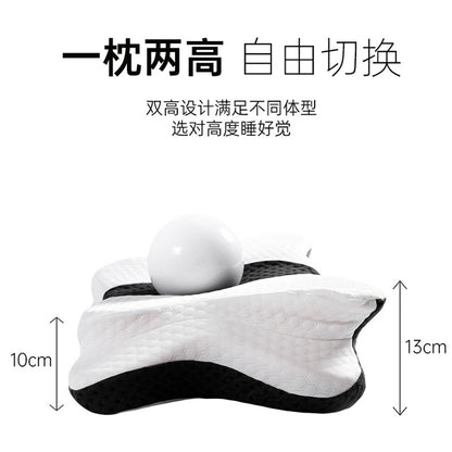 Cross-Border Memory Pillow, Slow Rebound, Zero-Pressure Memory Foam Pillow Core, High Pillow That Does Not Collapse, Neck Protection Butterfly-Shaped Cervical P - image 2