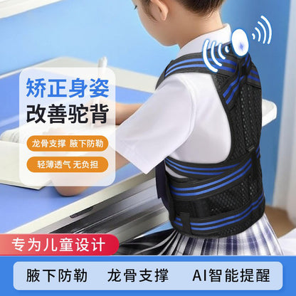 Student Anti-Hunchback Corrector, Smart Reminder Device for Children's Writing and Sitting Posture, Breathable, Non-Pinchable, Adjustable Shoulder Strap - image 1