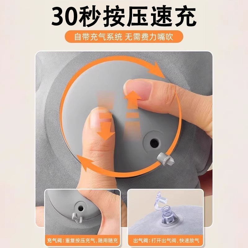 [for Travel and Business Trips] Long-Distance Travel Equipment, Inflatable Lumbar Cushion for Sleeping on Airplanes and High-Speed Trains, Waist Support for Pro - image 3