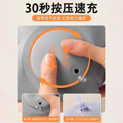 [for Travel and Business Trips] Long-Distance Travel Equipment, Inflatable Lumbar Cushion for Sleeping on Airplanes and High-Speed Trains, Waist Support for Pro - image 3
