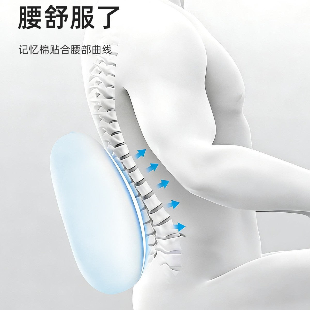 Portable Small Lumbar Pillow for Airplane, Multifunctional Pillow for Lying Down, Office Nap Essential, Sofa Cushion - image 2