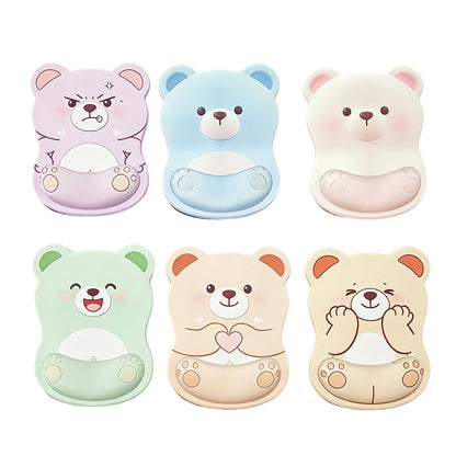Customized Cartoon Bear Silicone Wrist Rest Mouse Pad 3D Non-Slip Office Gaming Wrist Pad Hand Rest Wrist Support - image 5