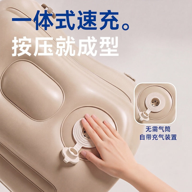 Dual-purpose inflatable lumbar support pillow for sleeping on your stomach, travel pillow, airplane and train cushion, nap pillow for office sleep, inflatable l - image 4
