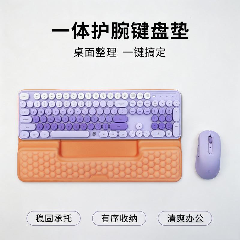 Highly attractive, foldable integrated wrist rest keyboard pad with small item storage slots, wholesale available with customizable logo designs - image 1