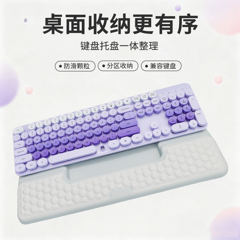 Highly attractive, foldable integrated wrist rest keyboard pad with small item storage slots, wholesale available with customizable logo designs - image 3