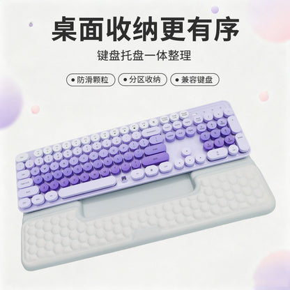 Highly attractive, foldable integrated wrist rest keyboard pad with small item storage slots, wholesale available with customizable logo designs - image 3