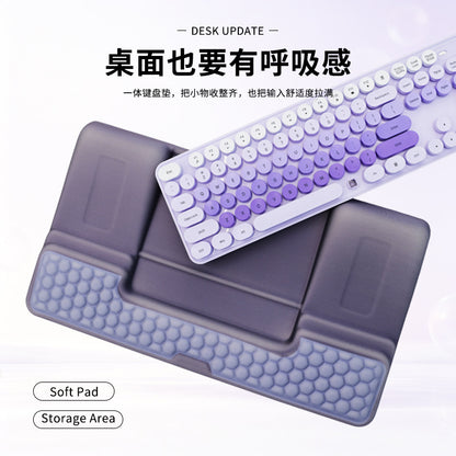 Highly attractive, foldable integrated wrist rest keyboard pad with small item storage slots, wholesale available with customizable logo designs - image 4