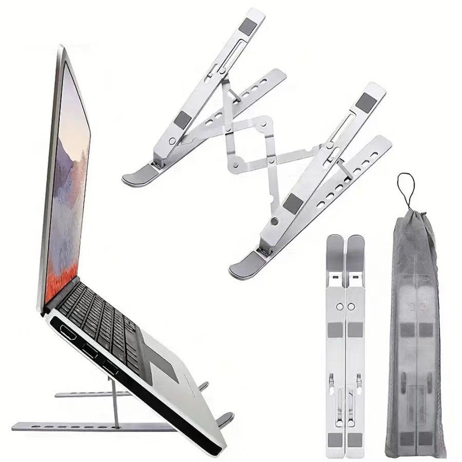 Laptop stand bracket desktop height-adjustable radiator foldable portable support suspended aluminum alloy - image 4